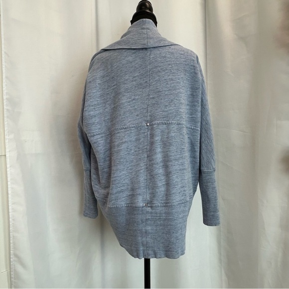 ARITZIA Wilfred Diderot Cocoon blue open front circle cardigan Sz S - Picture 3 of 9